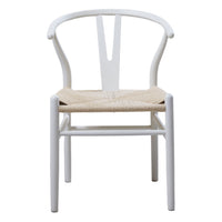 White Hans Wegner Replica Wishbone Chairs (Set of 2)
