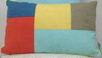 Pack of 4 Geo Beige Block Design Rectangle Cushion Cover 30cm x 50cm
