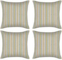 Pack of 4 Finn Yellow Multicoloured Retro Cushion Cover