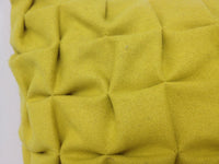 Flux Mustard Yellow 3D Textured Cushion Cover