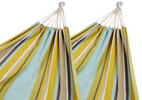 Pack of 2 Corban Aqua Hammocks Multicoloured Stripes 220x140cm