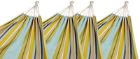 Pack of 4 Corban Aqua Hammocks Multicoloured Stripes 220x140cm