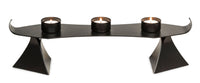 Black Metal Harbour Style Tea Light Candle Holder Stand