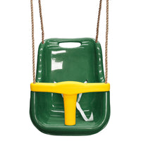 Kids Baby Swing Seat Green with Rope Extensions