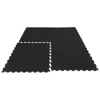 CORTEX 10mm Commercial Interlocking Rubber Gym Tile Mat (1m x 1m) - Set of 9