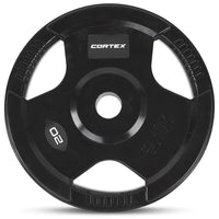CORTEX 20kg Tri-Grip Olympic Plates 50mm (Pairs)