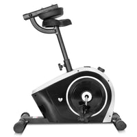 Fitness Cyclestation 3 Exercise Bike with ErgoDesk Automatic Standing Desk 180cm in White/Black