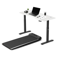 Fitness Walkingpad M2 Treadmill with Dual Motor Automatic Standing Desk 150cm in White/Black