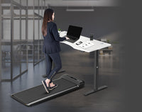 Fitness Walkingpad M2 Treadmill with Dual Motor Automatic Standing Desk 150cm in White/Black