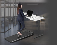 Fitness Walkingpad M2 Treadmill with Dual Motor Automatic Standing Desk 180cm in White/Black