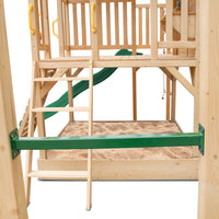 Kids Kingston Cubby House with 2.2m Green Slide