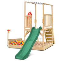 Kids Marina Boat Climb & Slide -1.8m Green Slide