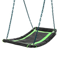 Kids Pallas Play Tower with Metal Swing Set in Green Slide