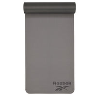 Reebok Double Sided Yoga Mat 1.76m*0.61m*6mm in Black/Grey