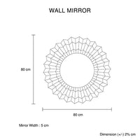 Wall Mirror MDF Smokey Silver And Grey Clear Image MRR-05