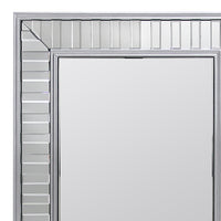 Wall Mirror MDF Silver Mirror Clear Image Rectangular Shape MRR-07