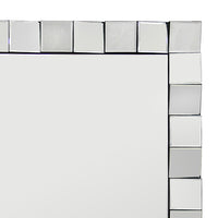Wall Mirror MDF Silver Mirror Clear Image Rectangular Shape MRR-08