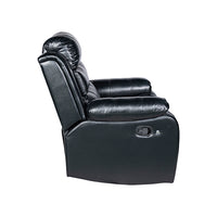 Chelsea 1R Seater Finest Leatherette Recliner Feature Console LED Light Ultra Cushioned