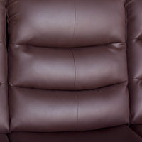 Single Seater Recliner Sofa Chair In Faux Leather Lounge Couch Armchair in Brown