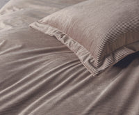 Corduroy Velvet Queen Bed Quilt Cover Set-Mink