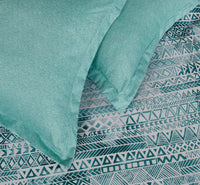 Noosa microfiber reversible quilt cover set-queen size