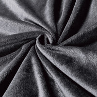 Corduroy Velvet Super King Bed Quilt Cover Set-Charcoal
