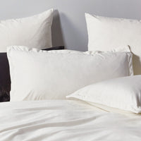 Corduroy Velvet Super King Bed Quilt Cover Set-White