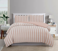 Cove TEXTURED ROSE DUST QUILT COVER SET - SINGLE