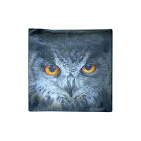 Black Owl Square Cushion Cover