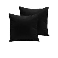 Pair of  280TC Polyester Cotton European Pillowcases Black