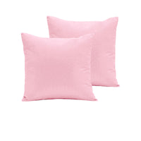 Pair of  280TC Polyester Cotton European Pillowcases Pink