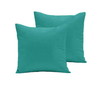 Pair of  280TC Polyester Cotton European Pillowcases Teal