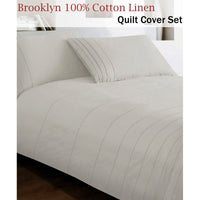 Brooklyn Linen Quilt Cover Set King