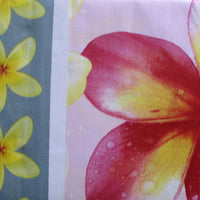Floating Frangipani Quilt Cover Set Soft Pink Single
