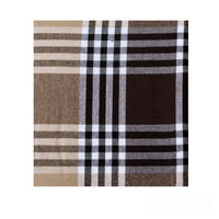 Check Table Cloth Tartan Brown 180 x 180 cm