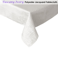 Jacquard Tablecloth Tuscany Ivory 135 x 180 cm