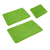 Sleim Set of 3 Bath Mat Set Green