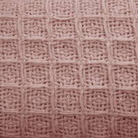 Cotton Waffle Blanket Dusty Pink King