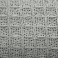 Cotton Waffle Blanket Silver Queen