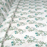 Hotel Living 3 Pce Light Weight Comforter Set Queen/King Corbett Floral Teal