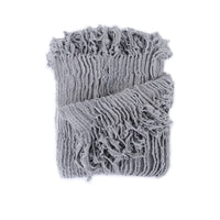 Dylan Grey Knitted Throw Rug