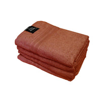 550GSM Set of 4 100% Cotton Terry Bath Towels 70 x 140 cm Ginger