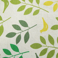 Cotton Yellow Leaves Birdie Oblong Table Cloth 150 x 230cm