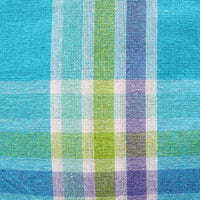 Cotton Plaid Checks Oblong Table Cloth Blue 130 x 180cm