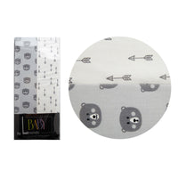 250TC Bears &amp; Arrows 2 Pack Fitted Cot Sheets 70 x 130 x 19 cm