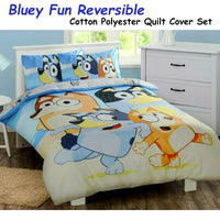 Caprice Bluey Fun Reversible Licensed Quilt Cover Set Double