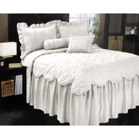 Phase 2 Magnifico Antique White Jacquard Bedspread Set Queen