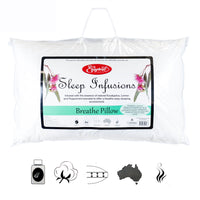 Easyrest Sleep Infusions Eucalyptus Lemon and Pepermint Breathe Standard Pillow
