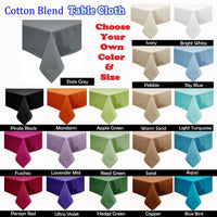 Hoydu Cotton Blend Table Cloth 150cm x 225cm  - MARSHMALLOW