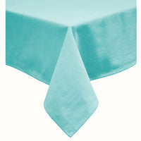 Hoydu Cotton Blend Table Cloth 160cm x 260cm  - LIGHT TURQUOISE
